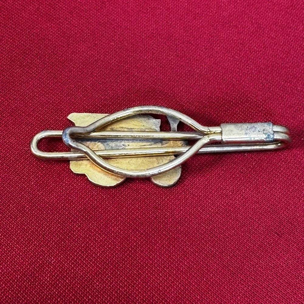 Vintage Gold Tone Steam‎ Tractor Tie Clip